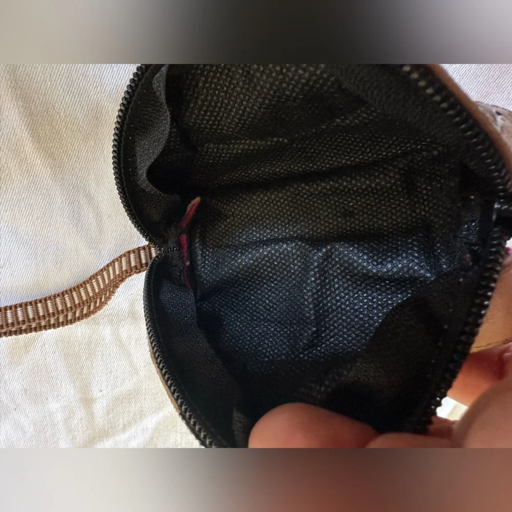 Peruvian leather and wool‎ Colorful Coin Purse
